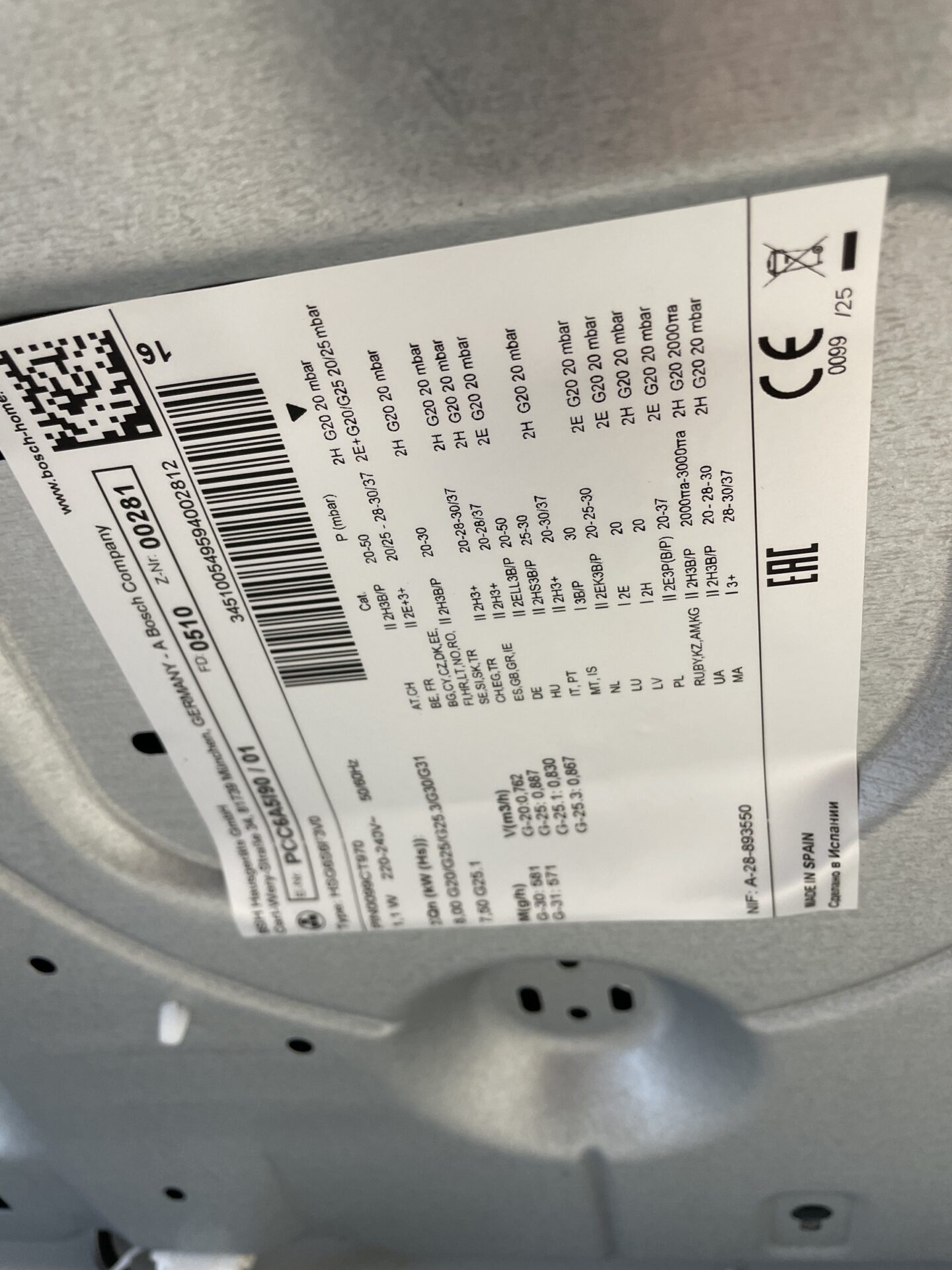 Bosch gāzes plīts (PCC6A5I90) — фото 8